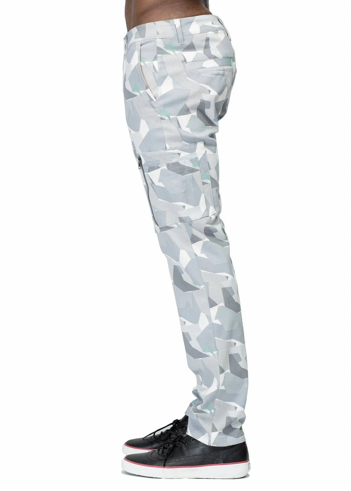 Konus Men's Digital Camo Cargo Pants in Grey