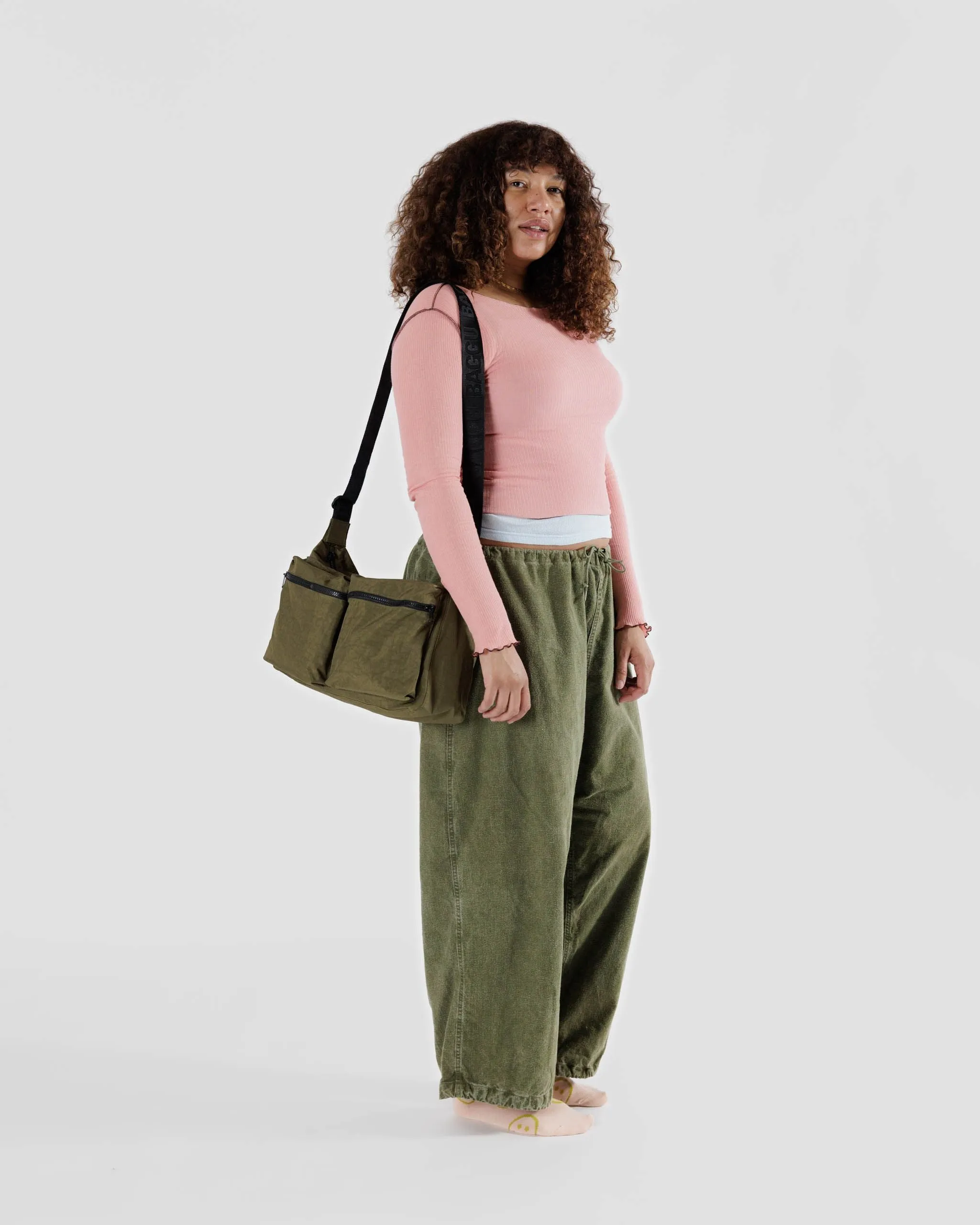 Large Cargo Crossbody - Seaweed