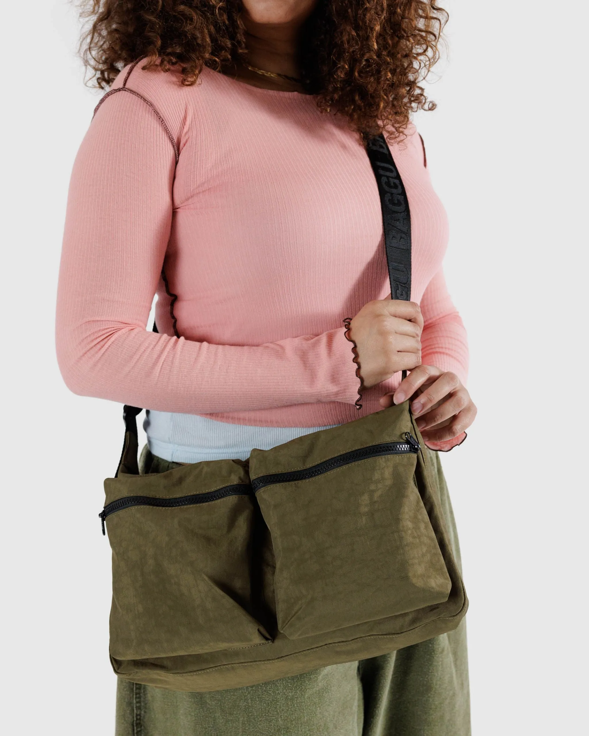 Large Cargo Crossbody - Seaweed