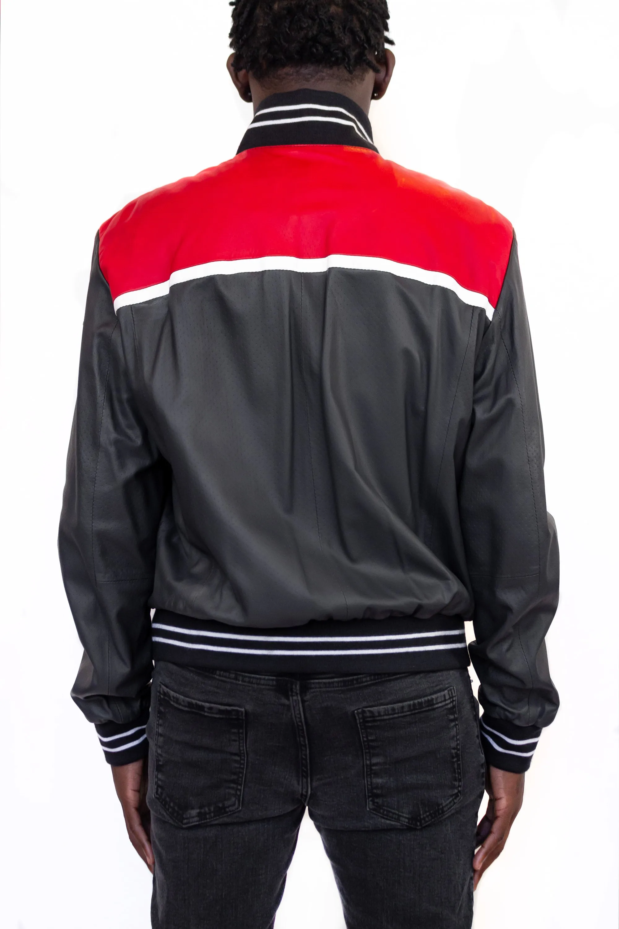 Leather Track Jacket