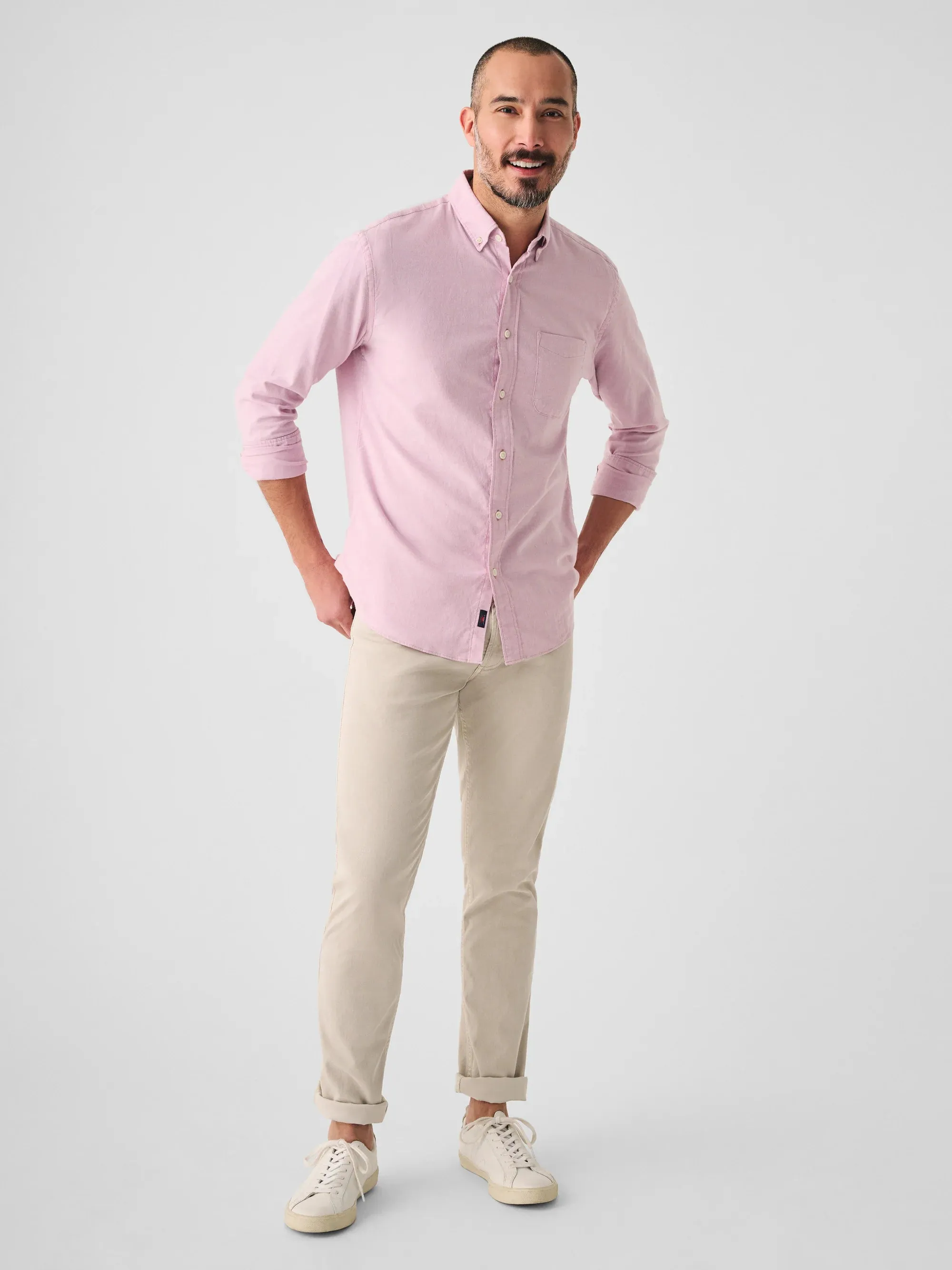 Long Sleeve Stretch Oxford Shirt 2.0