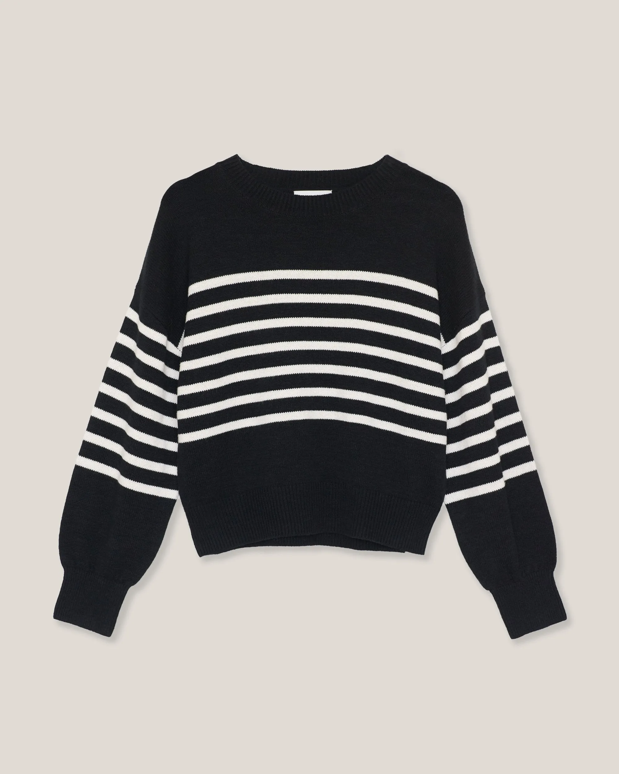 Mae Billow Sleeve Striped Sweater