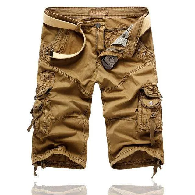 Men's Casual Messenger Cargo Shorts (without Belts)