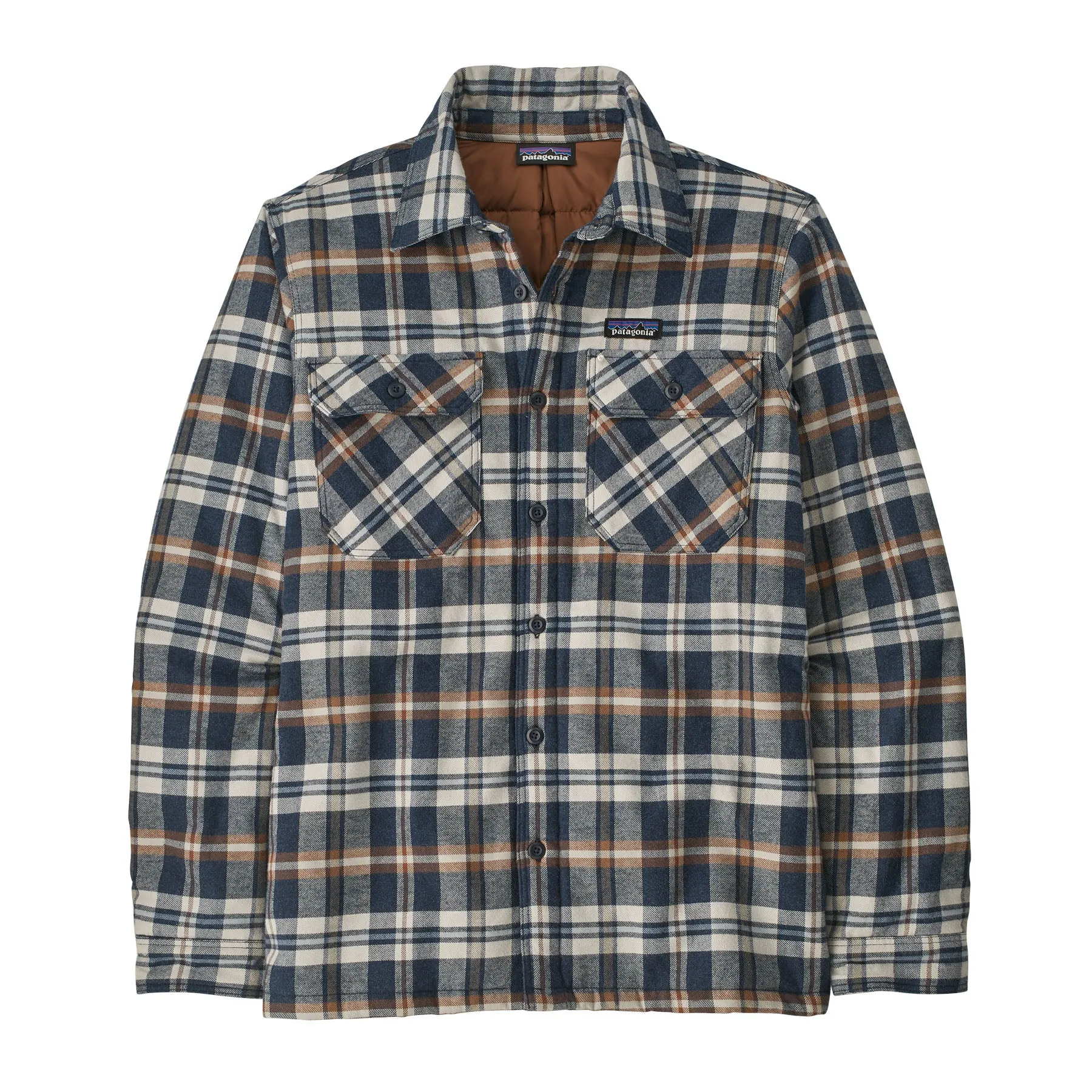 Mens Organic Cotton Midweight Insulated Fjord Flannel Shirt - Cozy & Stylish Casual Winter Wear