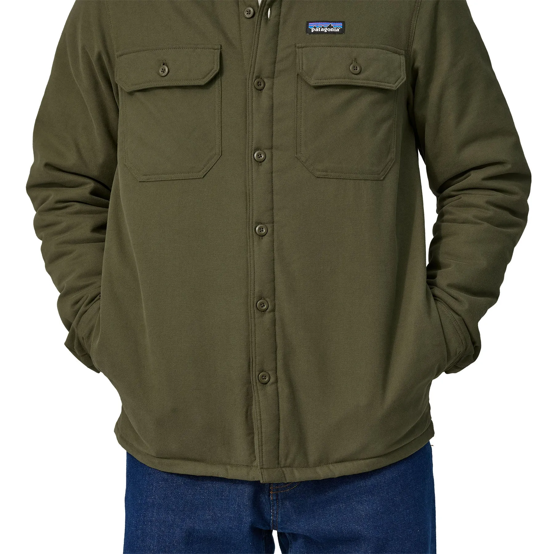 Mens Organic Cotton Midweight Insulated Fjord Flannel Shirt - Cozy & Stylish Casual Winter Wear