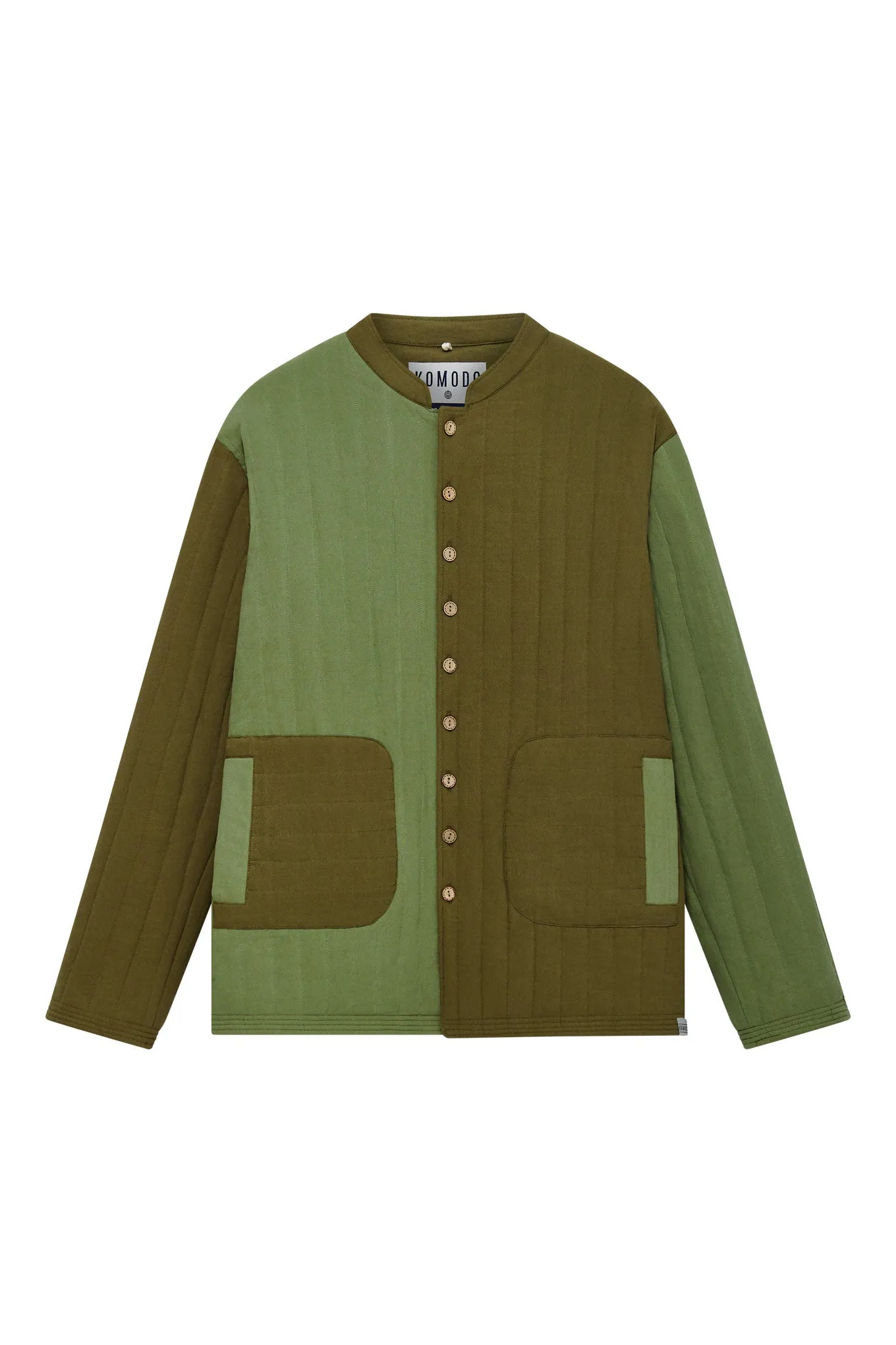 MILO - Organic Cotton Jacket Green Patchwork