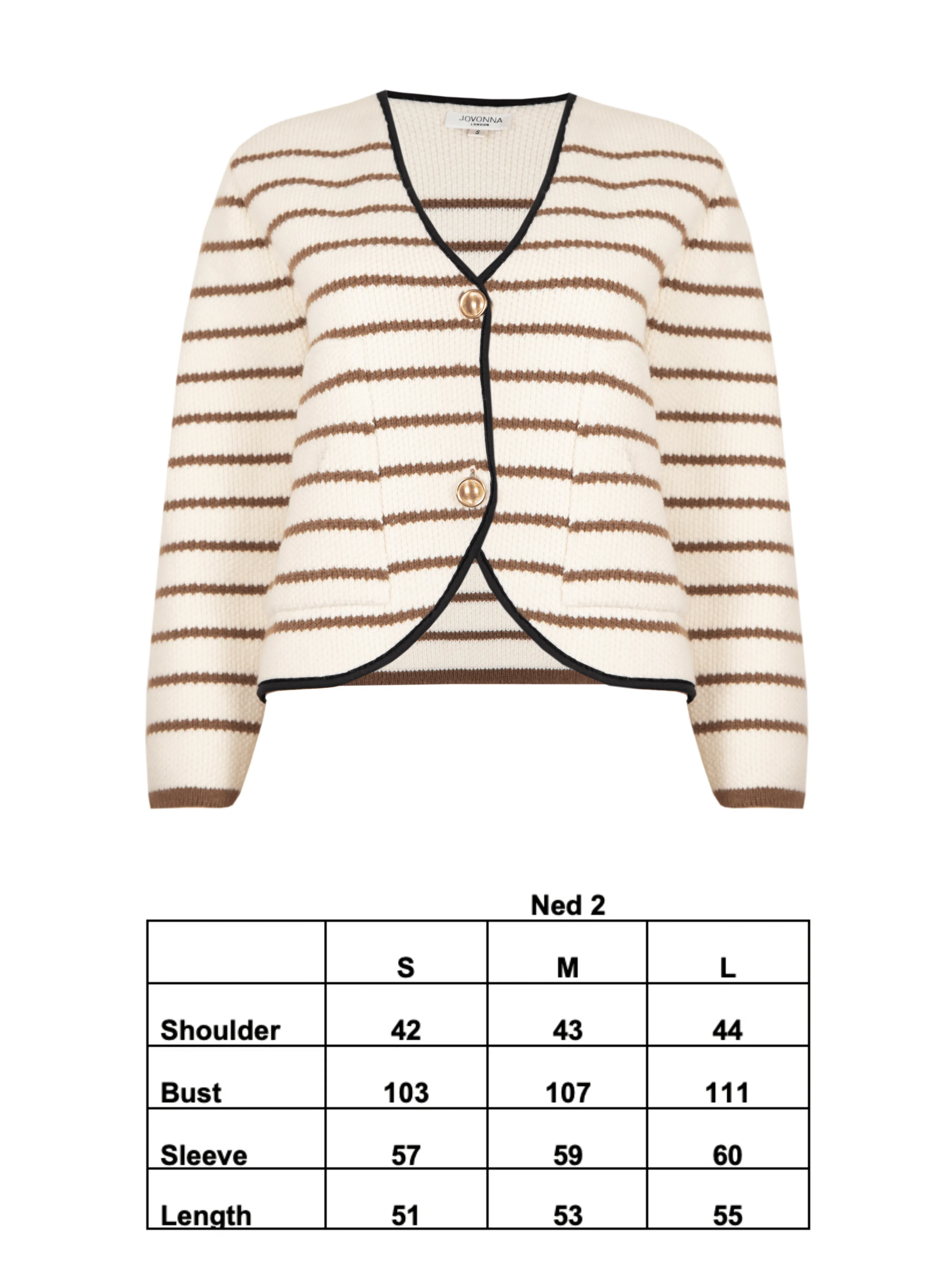 NED2 CARDIGAN BROWN