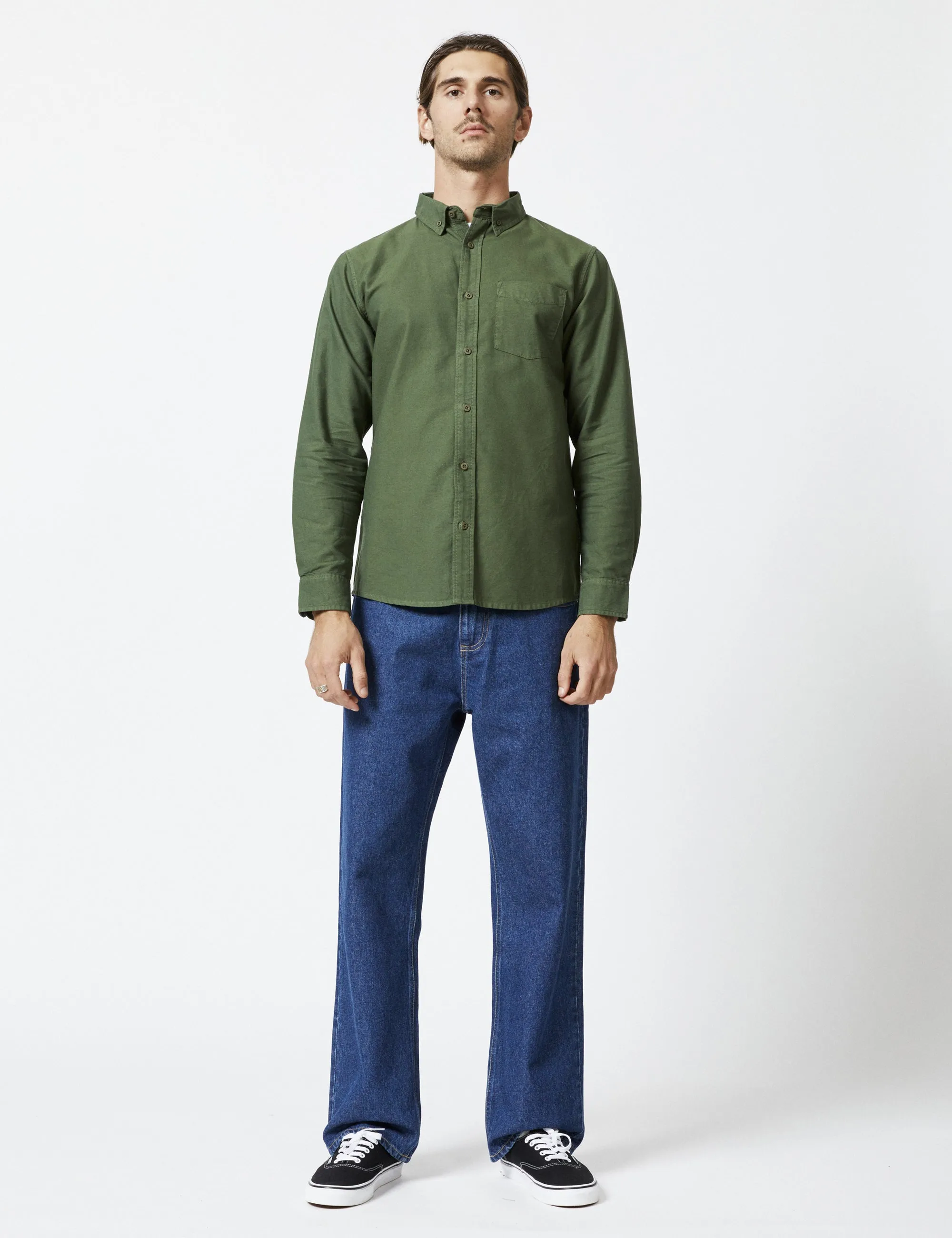 Oxford Long Sleeve Shirt - Fatigue