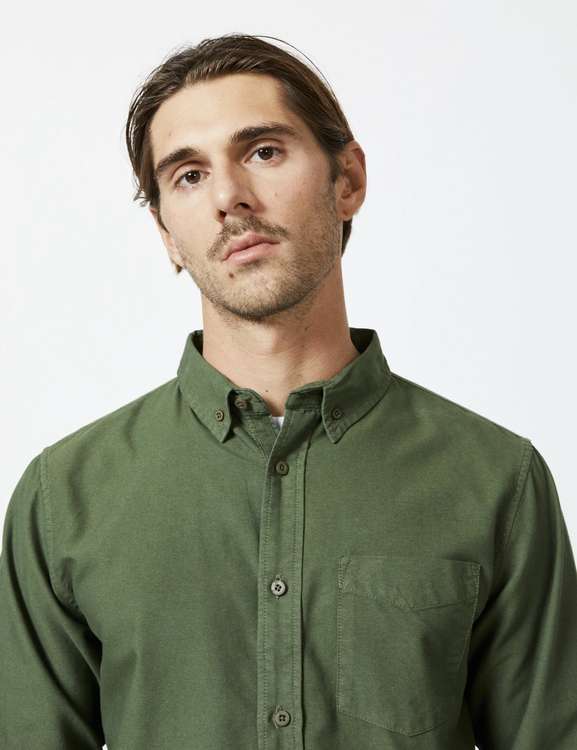 Oxford Long Sleeve Shirt - Fatigue