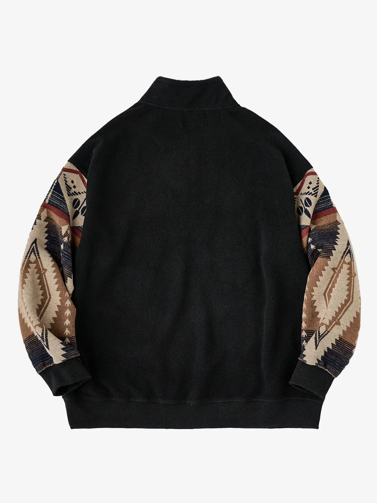 PRE-ORDER Navajo Pattern Polar Fleece Half-Zip Sweater