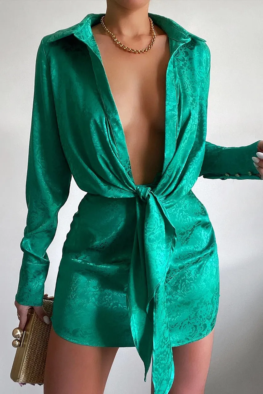 RUBY JAY DRESS - EMERALD GREEN