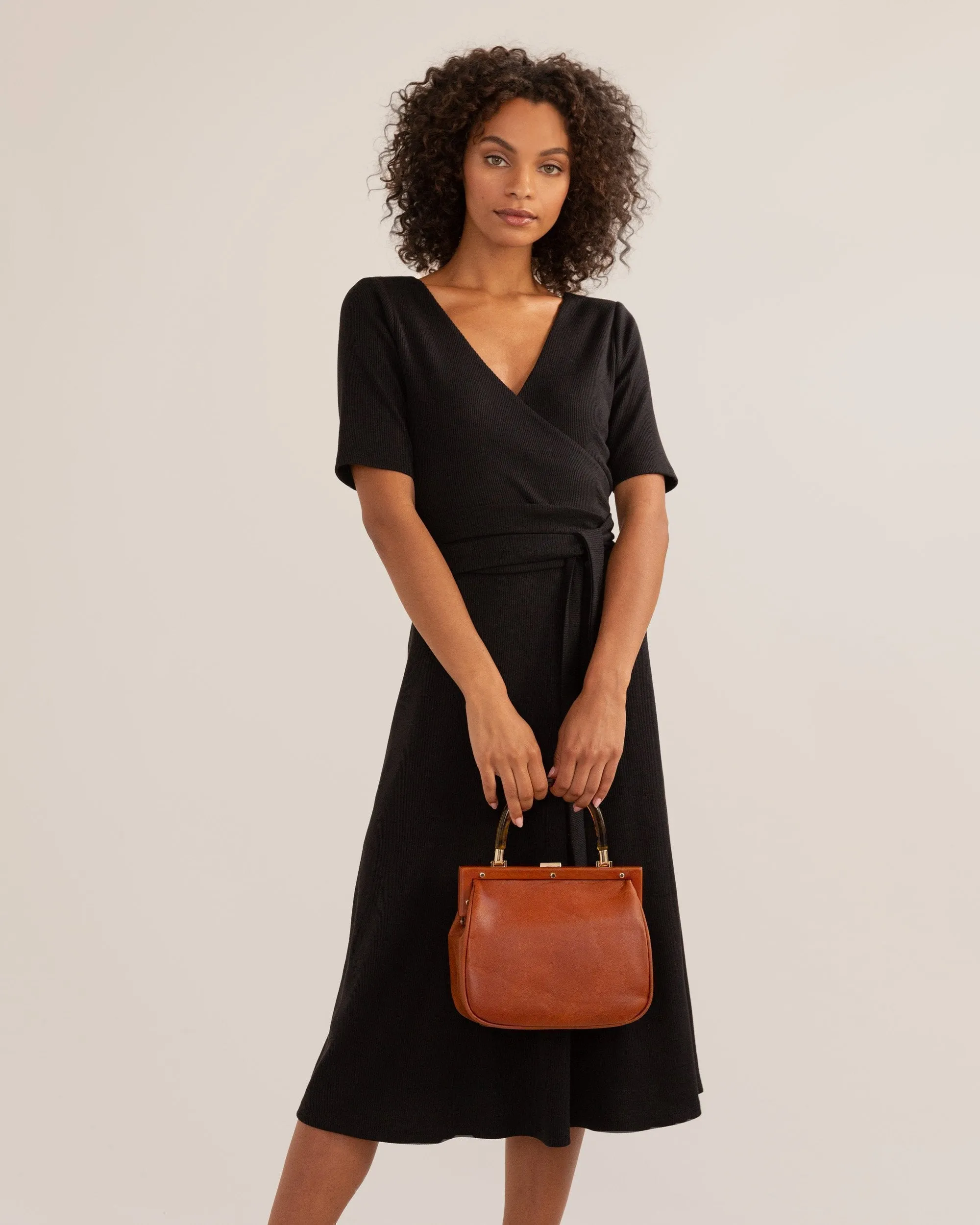 Ruth Wrap-Front Dress