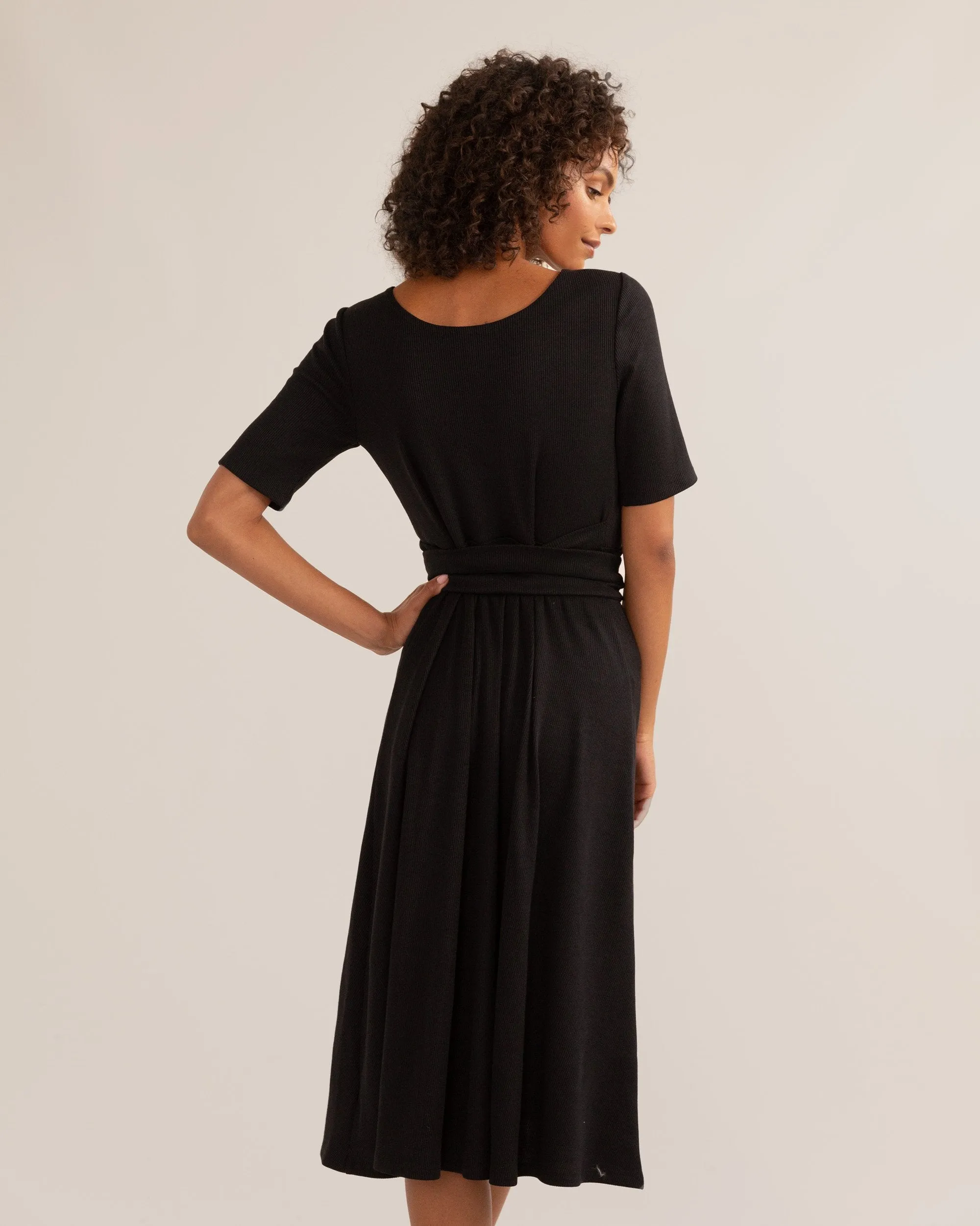 Ruth Wrap-Front Dress