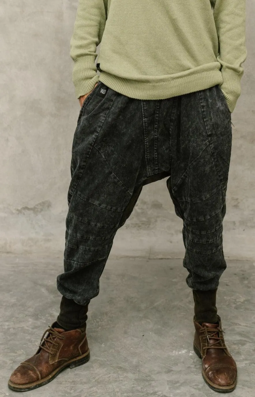 SISU Pants - Drop Crotch Jogger Denim Pants