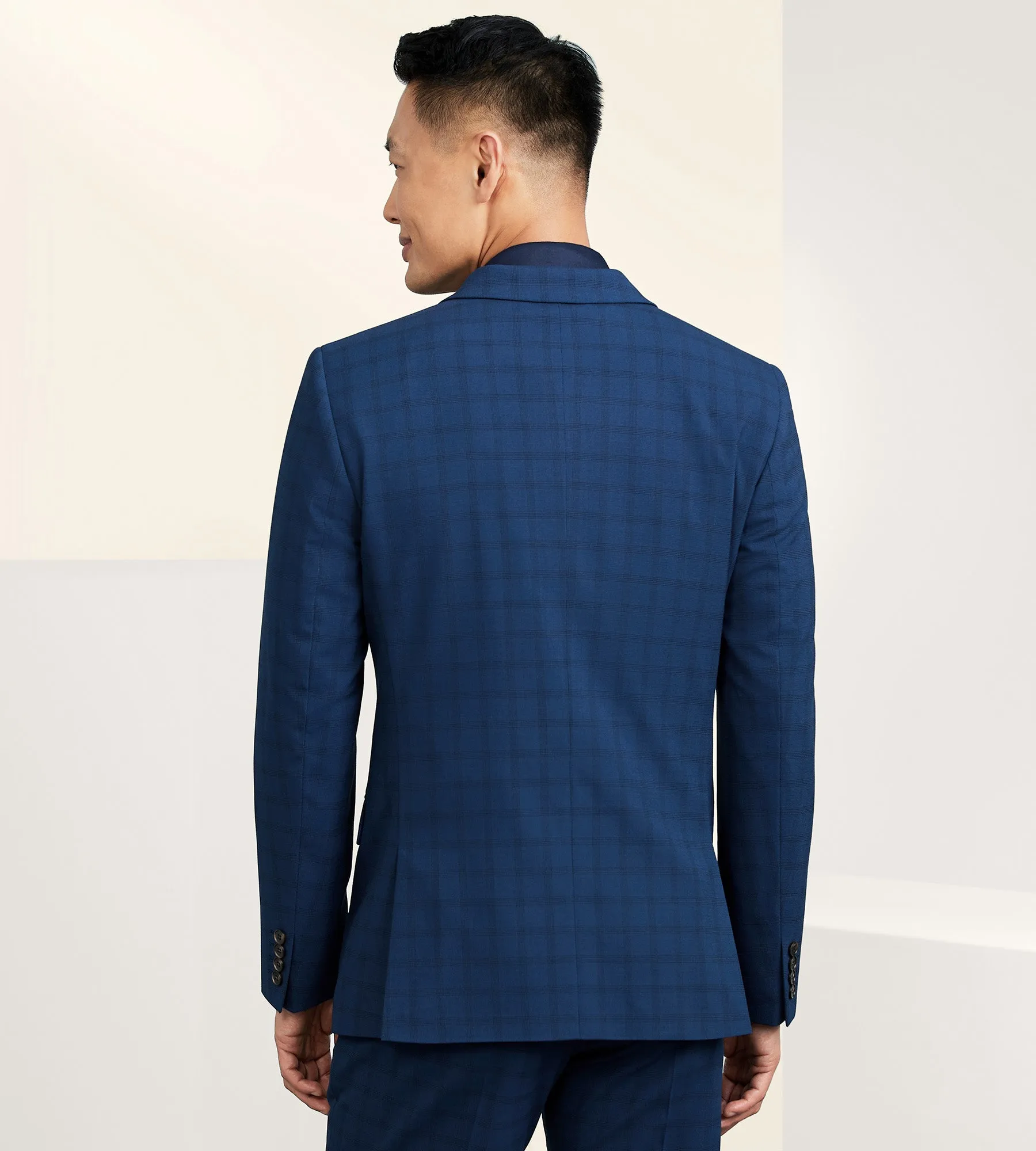 Slim Fit Check Suit Separate Jacket