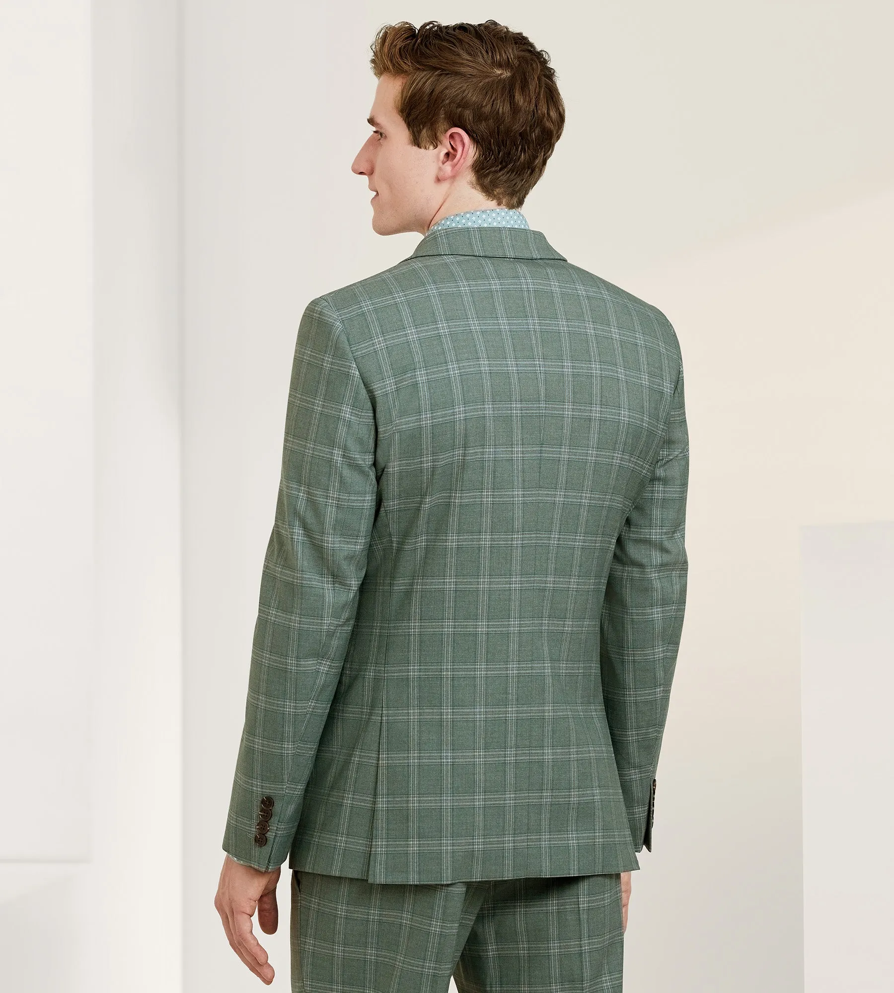 Slim Fit Check Suit Separate Jacket