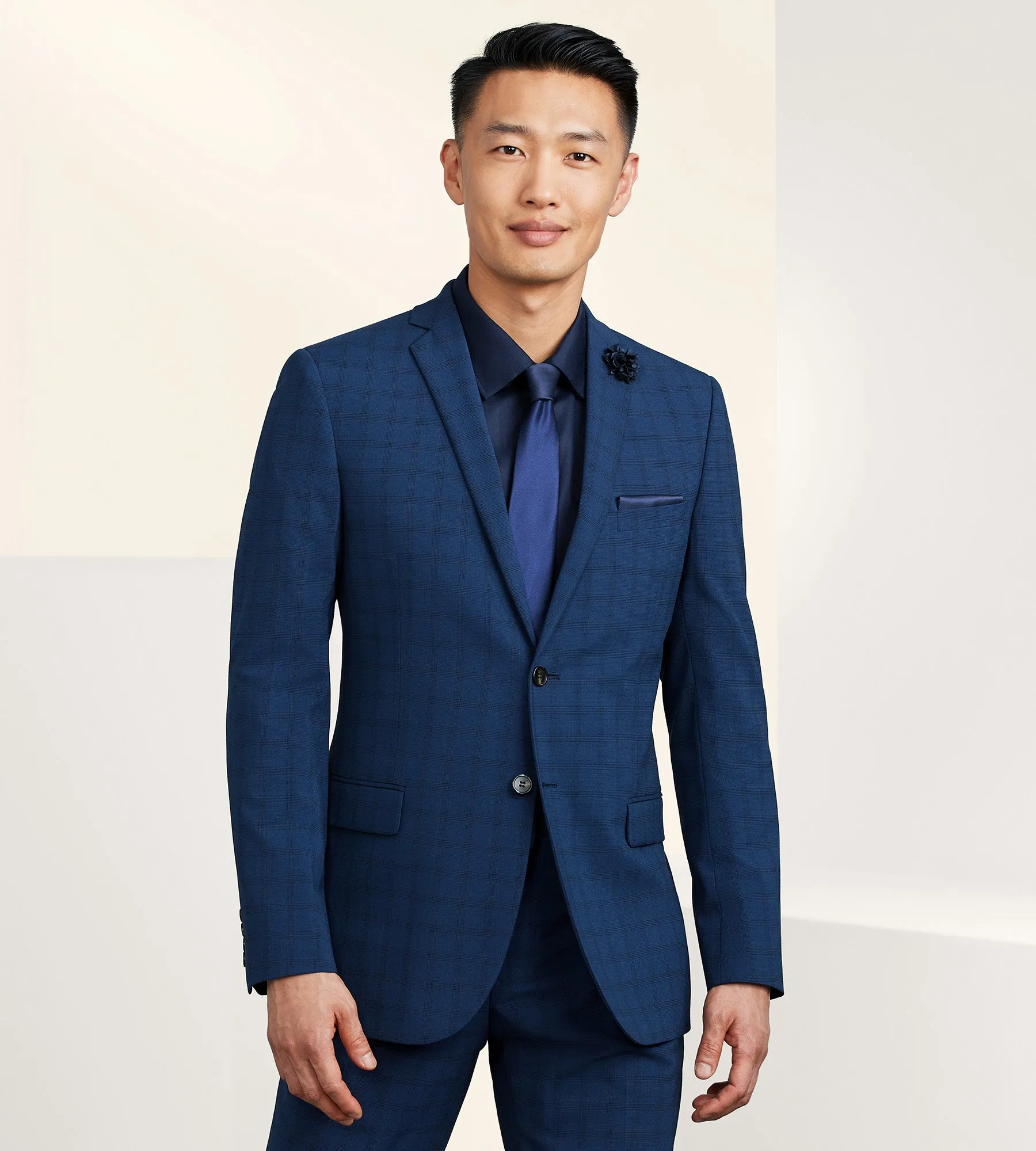 Slim Fit Check Suit Separate Jacket