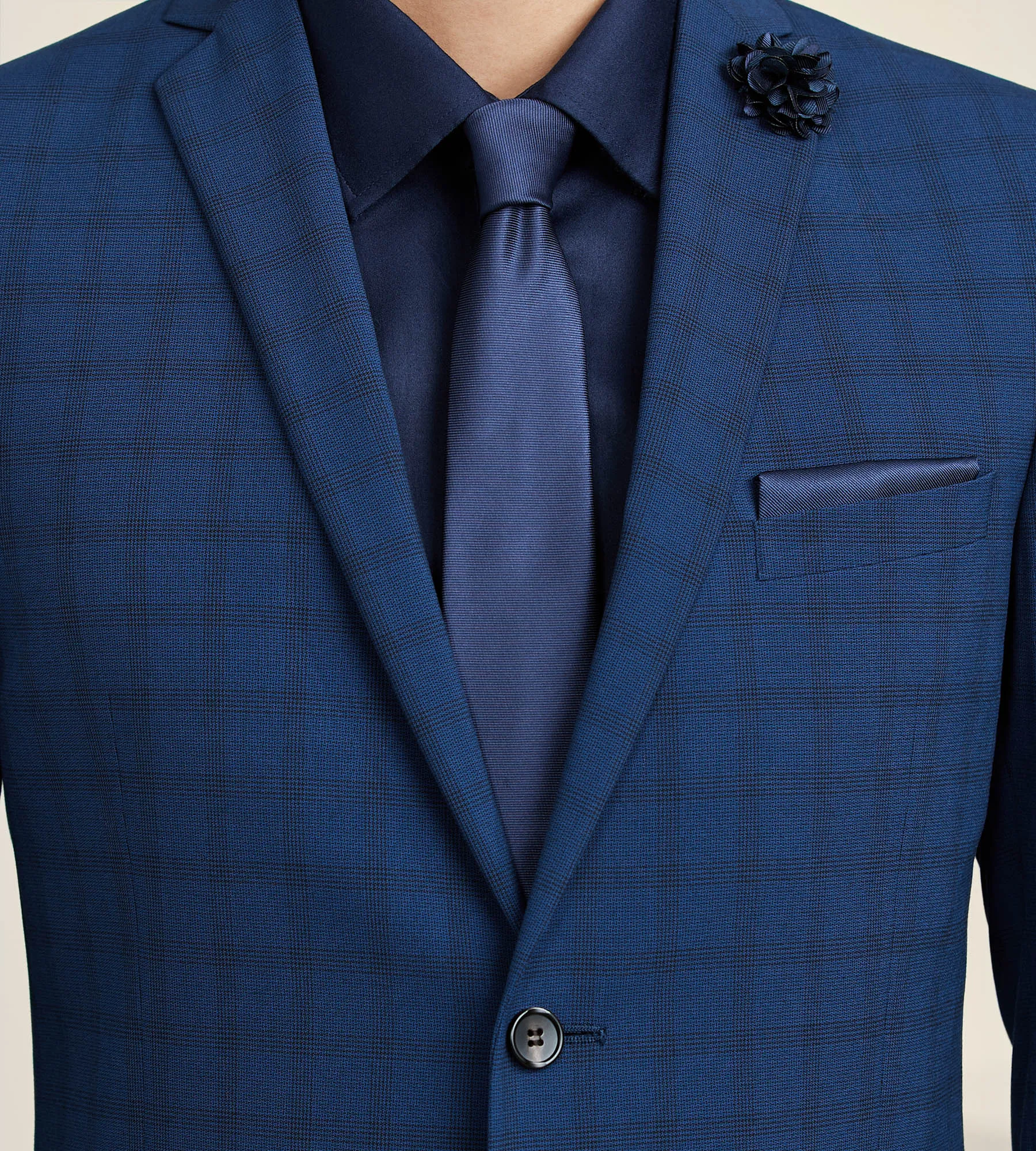 Slim Fit Check Suit Separate Jacket