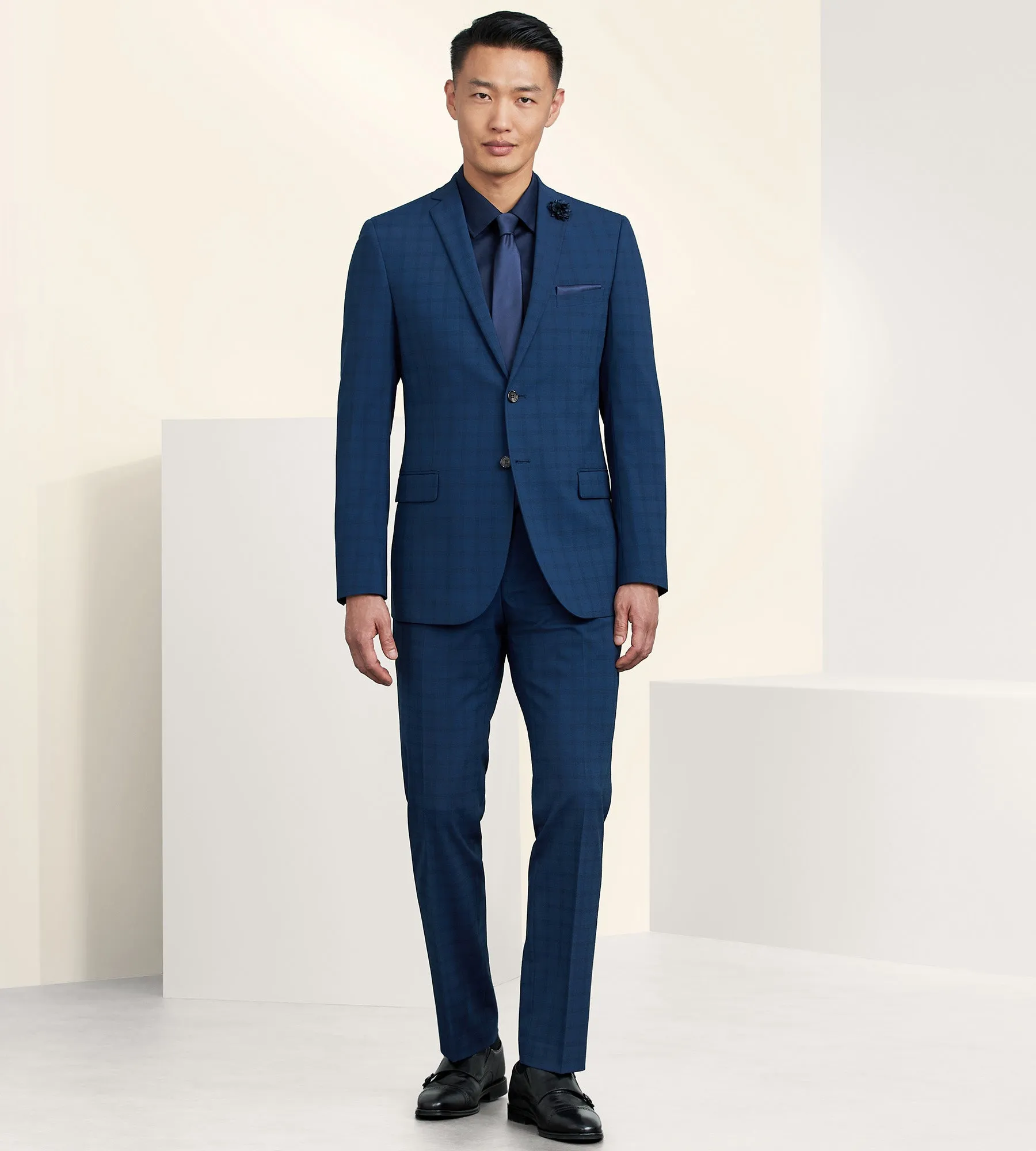 Slim Fit Check Suit Separate Jacket