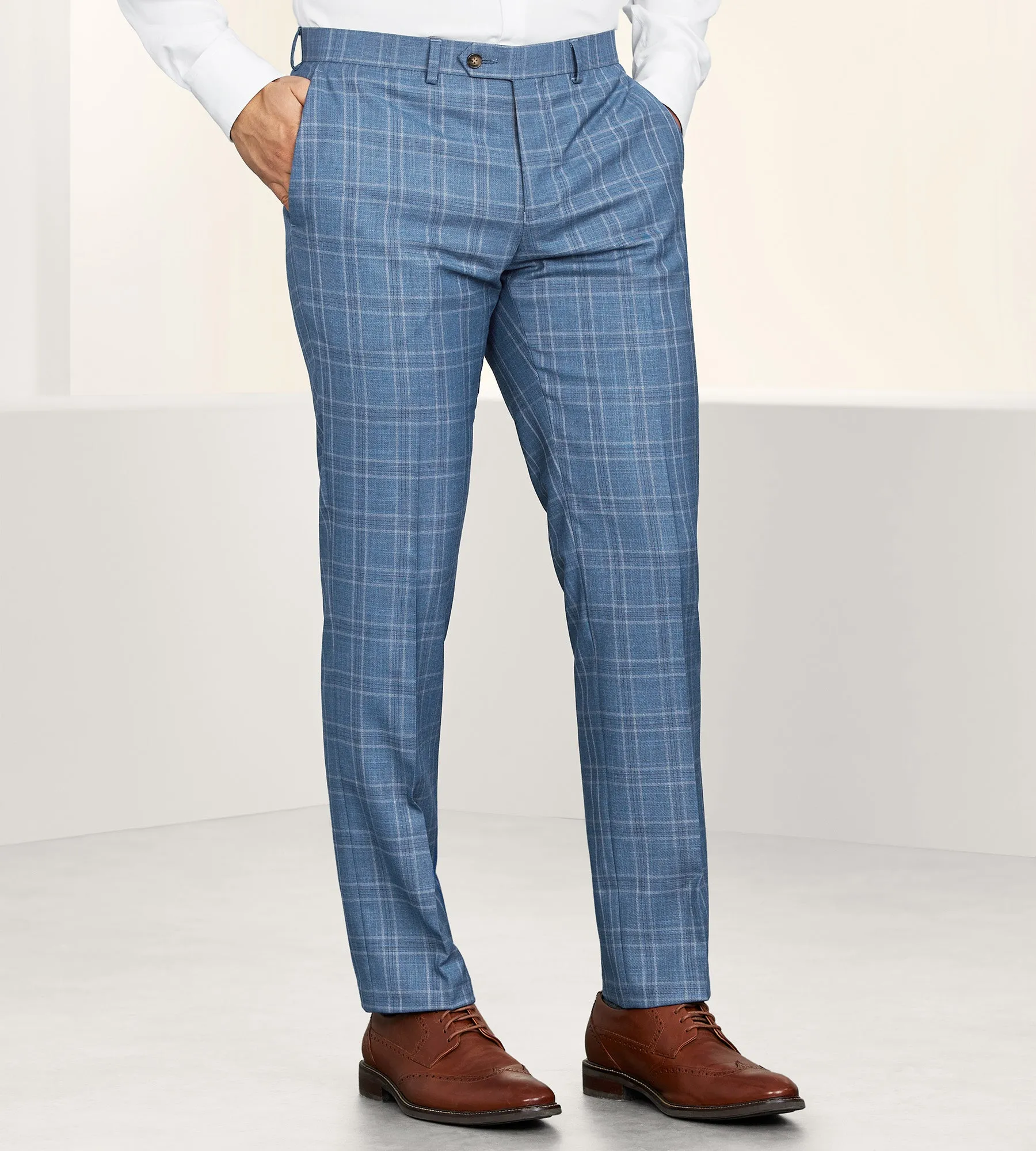 Slim Fit Check Suit Separate Pants