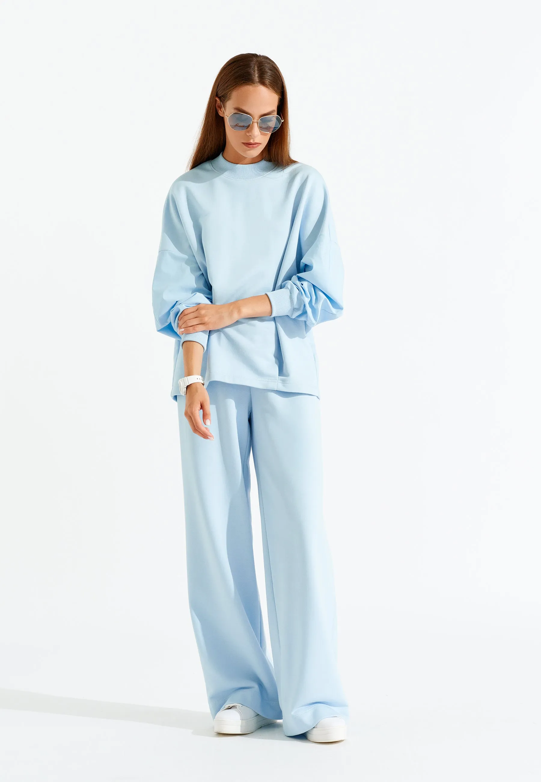 Soft High-Rise Wide-Leg Pants