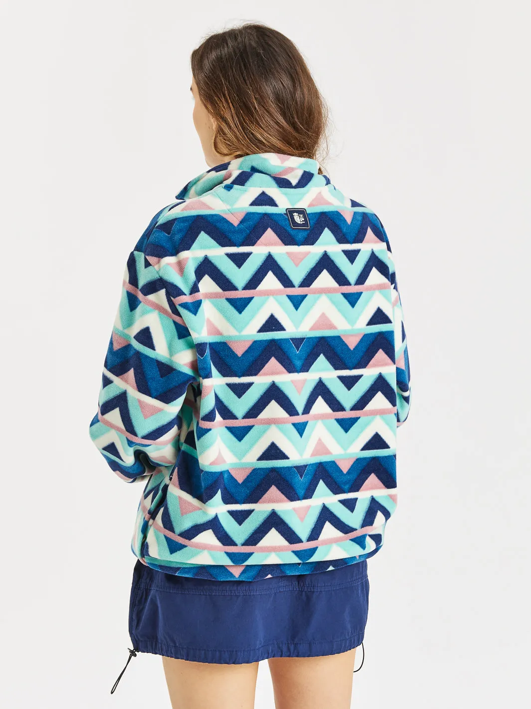 Sorrel Retro Pattern 1/4 Zip Fleece