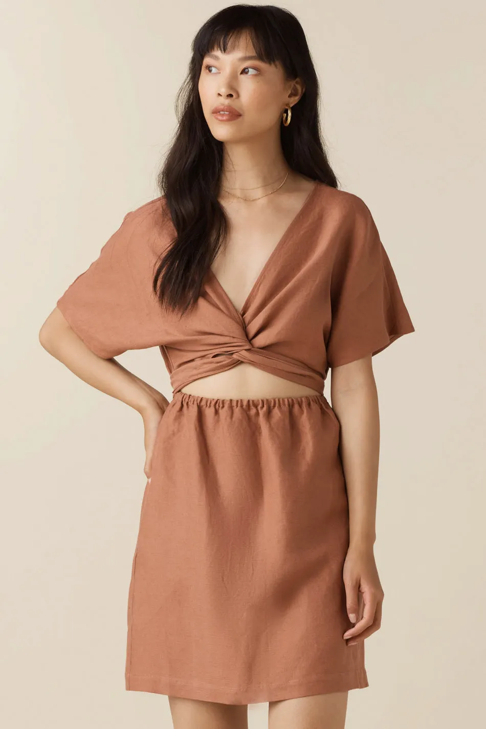 The Convertible Wrap Mini Dress