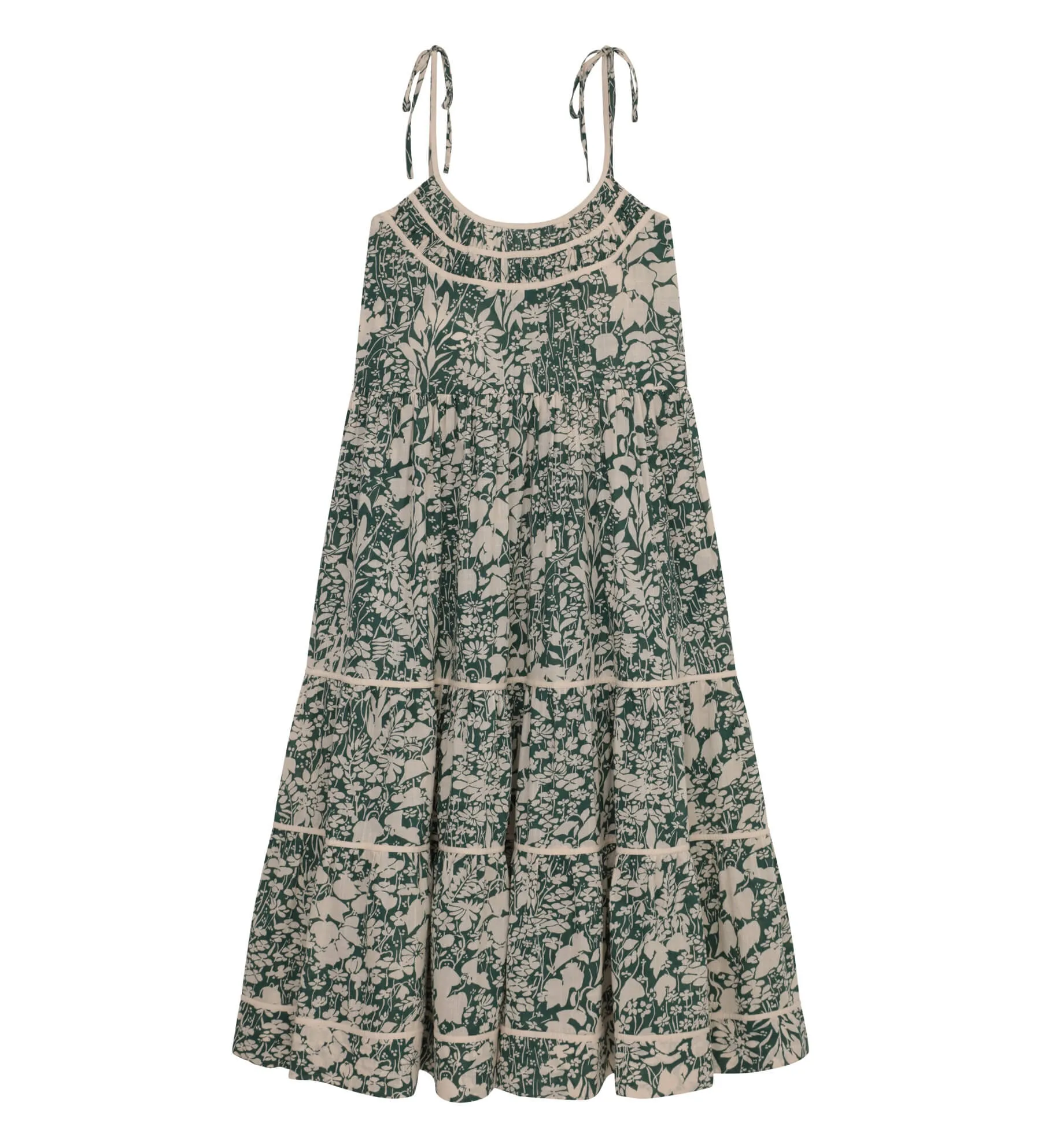 The Great - The Breeze Dress in Palm Leaf Island Floral