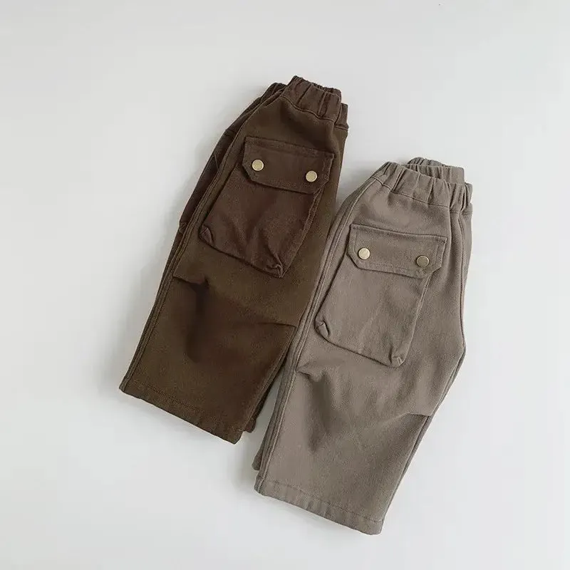 Thick Fleece Solid Pants