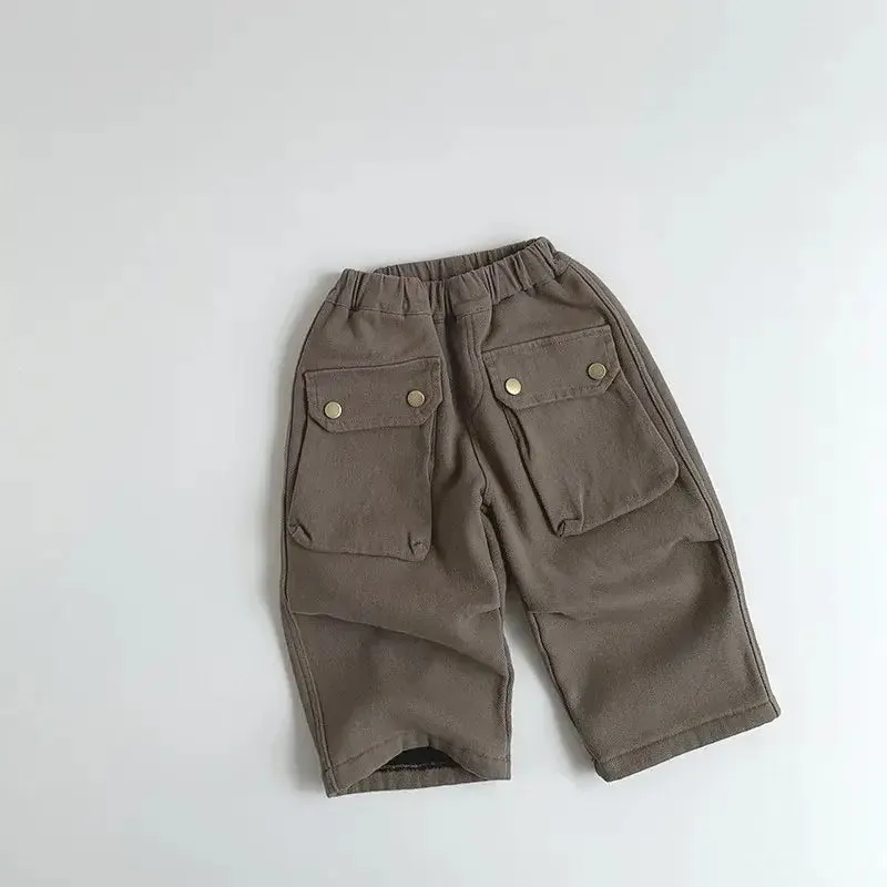 Thick Fleece Solid Pants