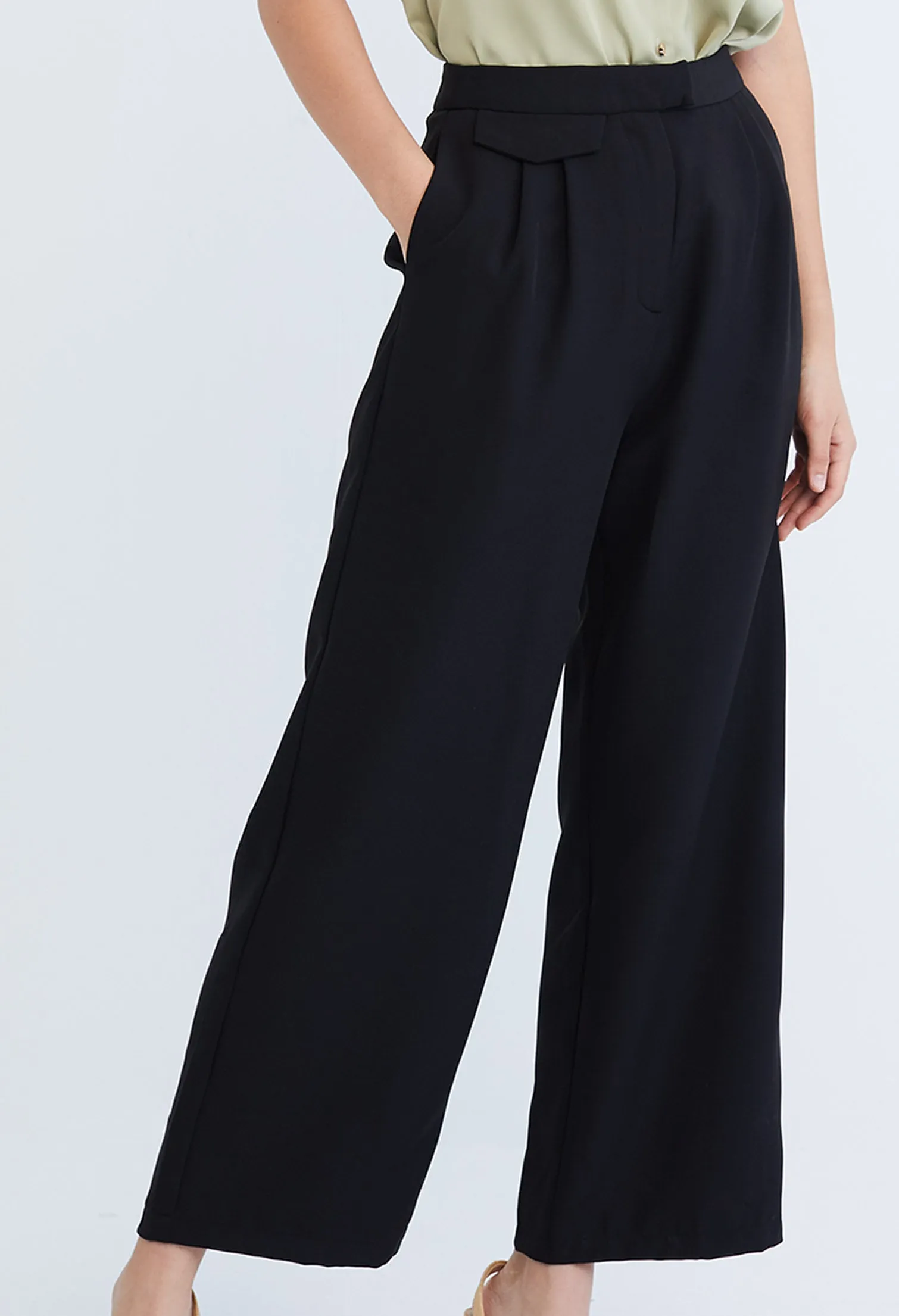 Versatile Polysoft Wide Leg Pants