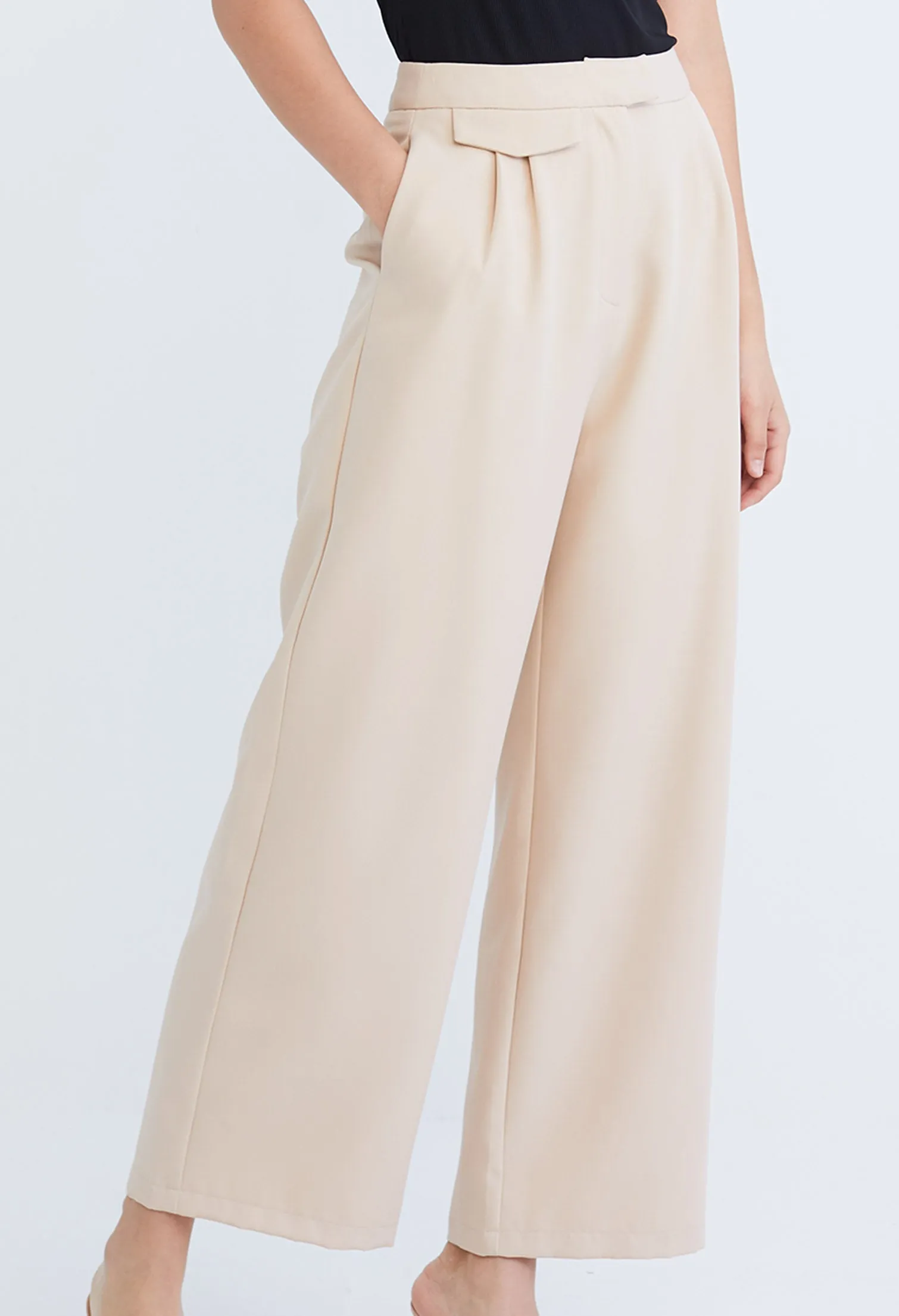 Versatile Polysoft Wide Leg Pants