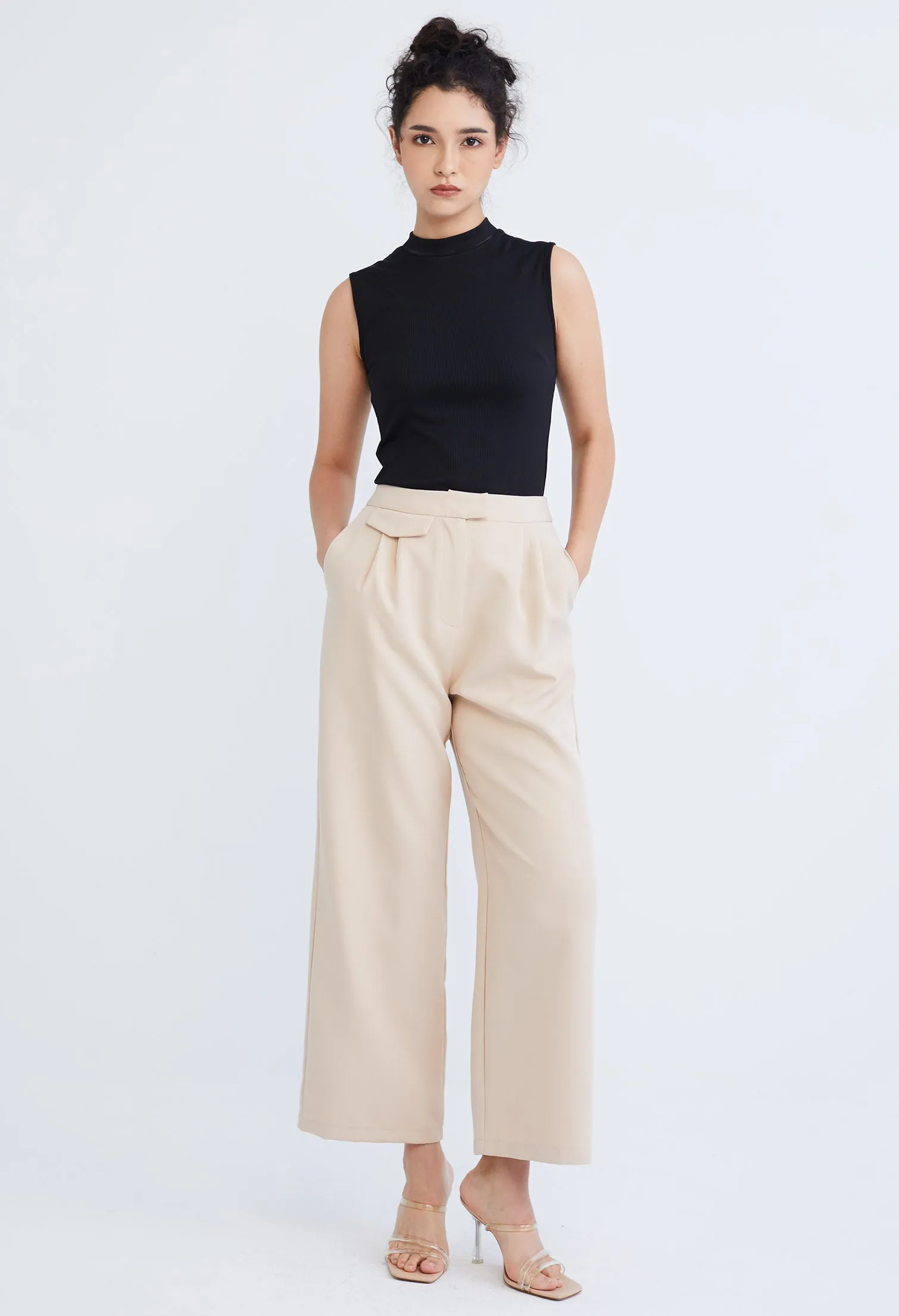 Versatile Polysoft Wide Leg Pants