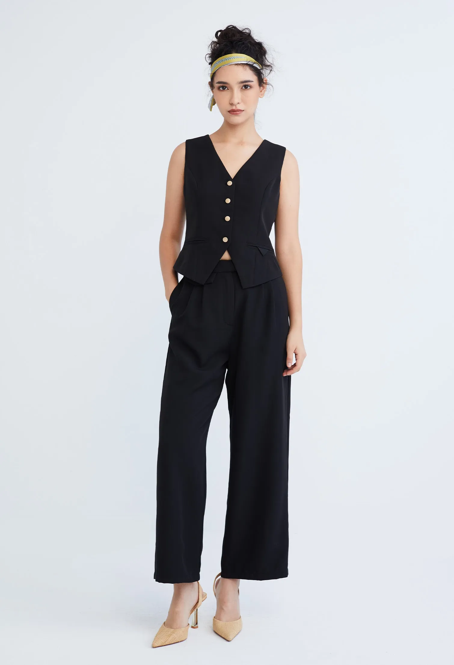 Versatile Polysoft Wide Leg Pants