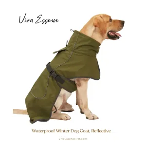 Waterproof Winter Dog Coat, Reflective, Warm Cotton Jacket