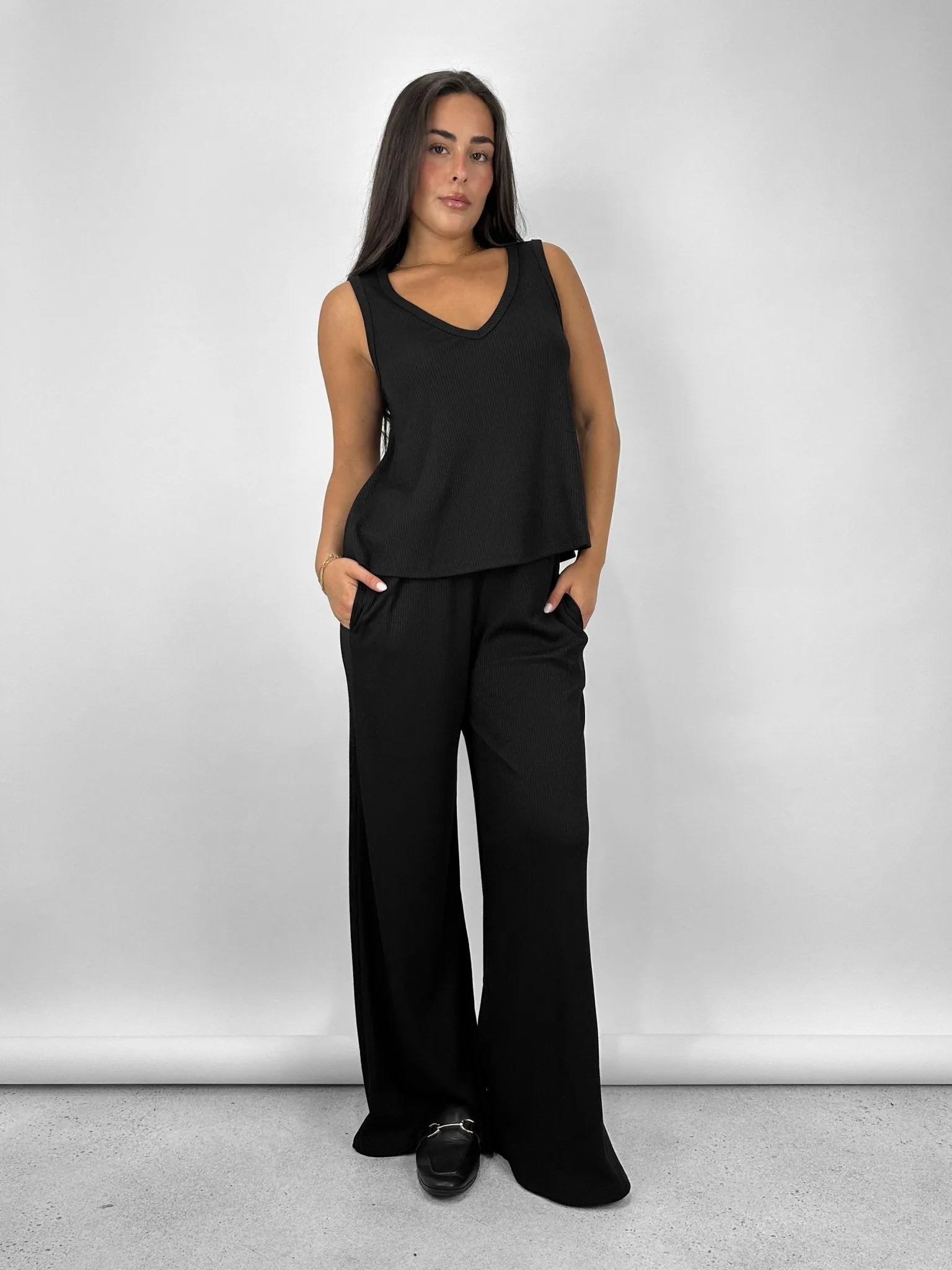 Wide Leg Knit Pants